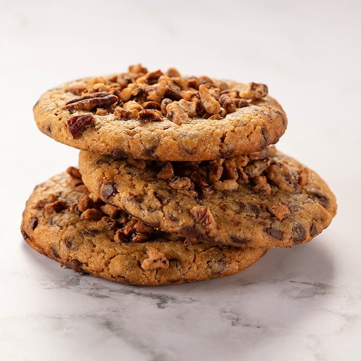 Photo de cookies Guerlais à la noix de pécan et aux pépites de chocolat