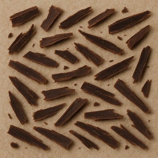 Photo de pépites de chocolat faites en découpant une tablette de chocolat