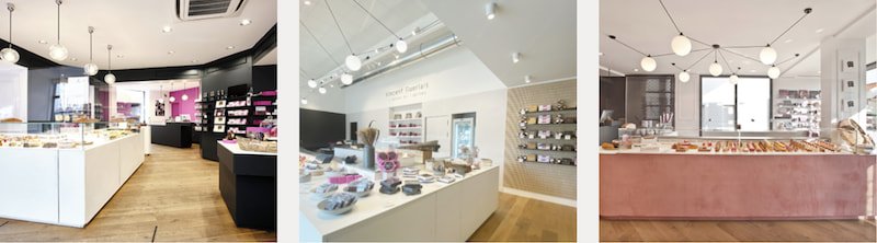 photo de plusieurs boutiques Vincent Guerlais