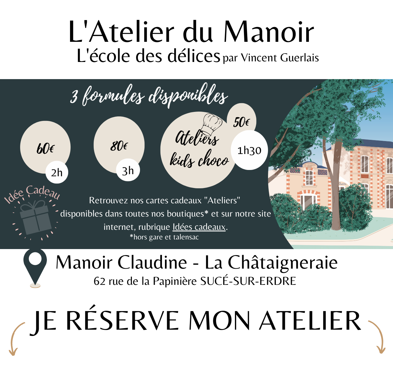 Manoir Claudine - stages Vincent Guerlais